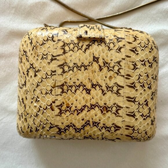 Gorgeous Vintage Le Ann Python Purse - Picture 5 of 11
